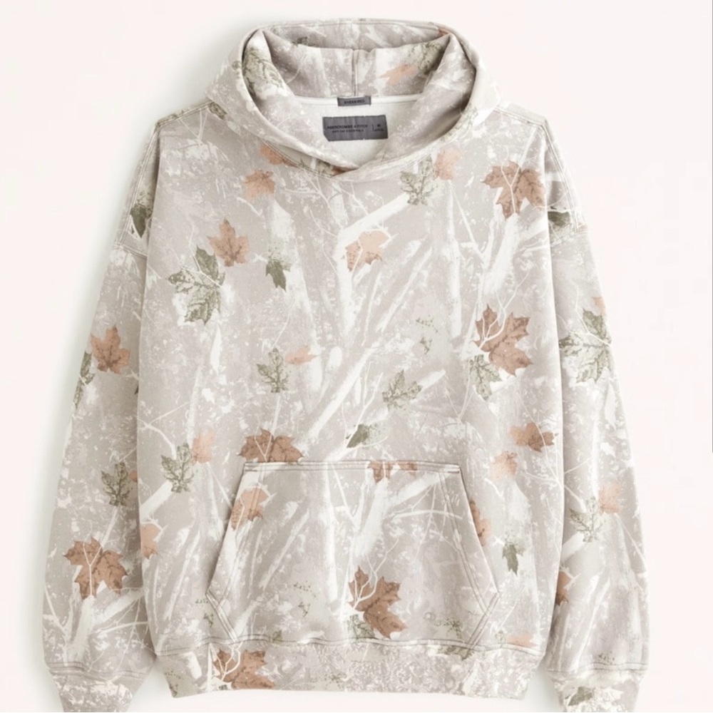 Men’s Abercrombie White Camo Hoodie
